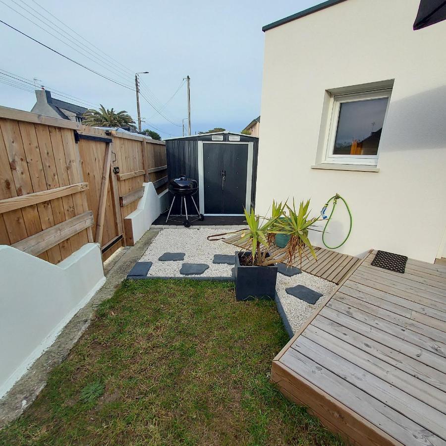 Studio Avec Terrasse Et Jardin A 100 M De La Plage Ploemeur Extérieur photo