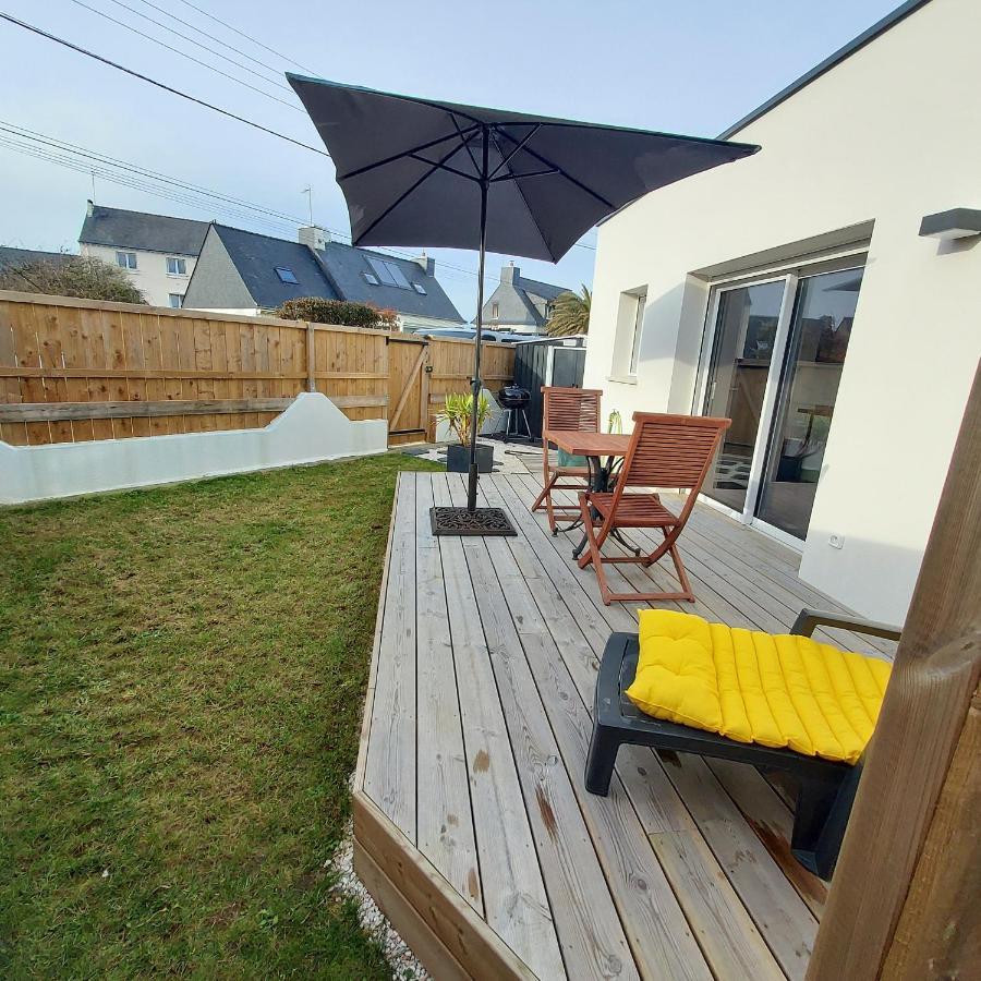 Studio Avec Terrasse Et Jardin A 100 M De La Plage Ploemeur Extérieur photo